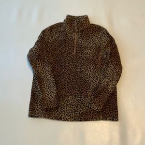 Lands' End Fleece Top, Size M